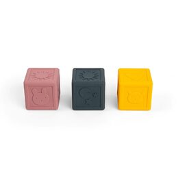 Bigjigs Toys Silikonové senzorické kostky