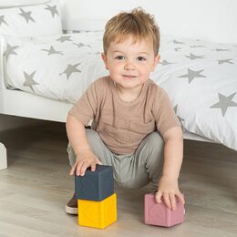 Bigjigs Toys Silikonové senzorické kostky