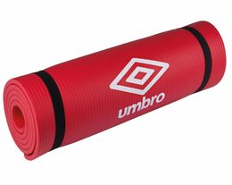 UMBRO Podložka na jógu a fitness s popruhem červená ED-226927