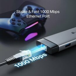 Dokovací stanice TP-Link UH9120C USB-C, HDMI, RJ45, 1x USB C, 3x USB, čtečka SD/microSD, PD 100W
