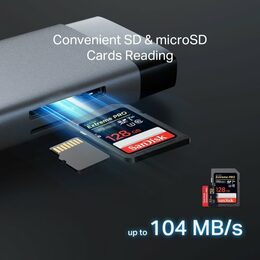 Dokovací stanice TP-Link UH9120C USB-C, HDMI, RJ45, 1x USB C, 3x USB, čtečka SD/microSD, PD 100W