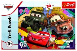 Puzzle Cars 3/Rychlá auta 27x20cm 30 dílků v krabičce 21x14x4cm
