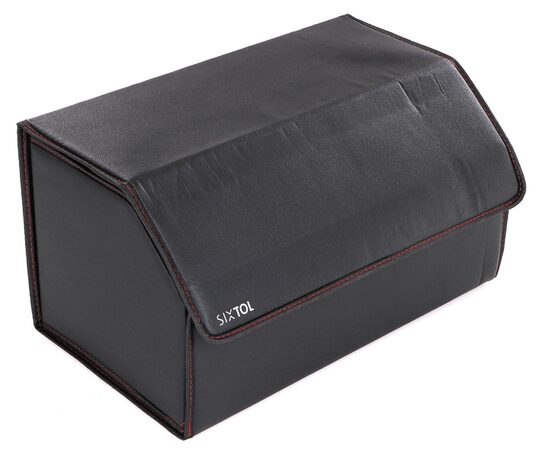 Organizér  Sixtol do kufru auta CAR COMPACT LEATHER L , 2 přihrádky, skládací, s víkem