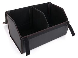 Organizér  Sixtol do kufru auta CAR COMPACT LEATHER L , 2 přihrádky, skládací, s víkem