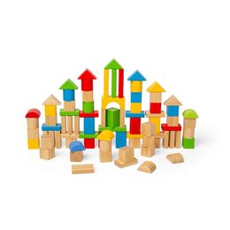 Bigjigs Toys První dřevěné kostky a vkládačka v bubínku