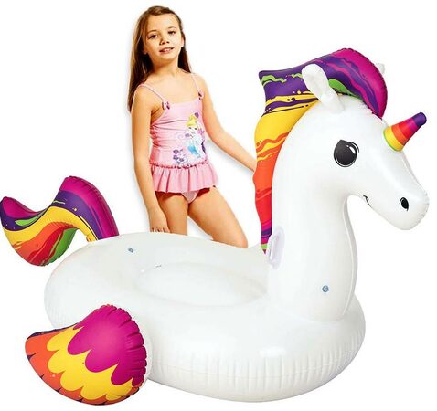 BESTWAY 41114 - Nafukovací zvířátko JEDNOROŽEC 155 x 119 cm
