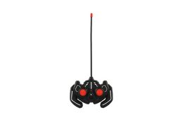 Auto RC Off-Road vypouštějící páru plast 26cm 27MHz dobíjecí pack+baterie se světlem červené v krab.