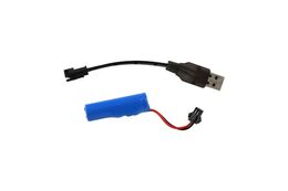 Auto RC Off-Road vypouštějící páru plast 26cm 27MHz dobíjecí pack+baterie se světlem červené v krab.