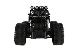 Auto RC Off-Road vypouštějící páru plast 26cm 27MHz dobíjecí pack+baterie se světlem zelené v krab.