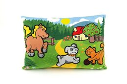 Polštář Moje první zvířátka 32x21cm v sáčku 0+ MPZ