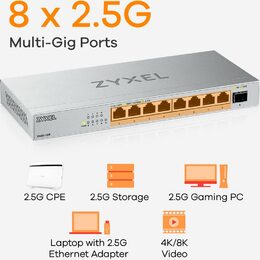 XMG-108-ZZ0101F 8port 2,5G switch ZYXEL
