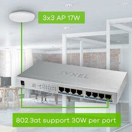 GS1008HP-EU0101F 8port desk switch ZYXEL