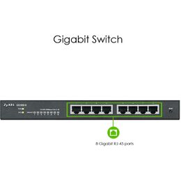 GS1900-8-EU0102F 8port desk switch ZYXEL