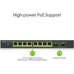 GS1900-10HP-EU0102F v2 10port swch ZYXEL