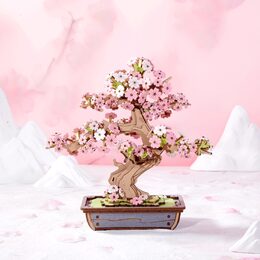 RoboTime 3D dřevěná skládačka Bonsaj sakura