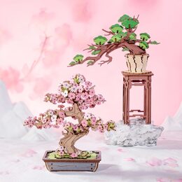 RoboTime 3D dřevěná skládačka Bonsaj sakura