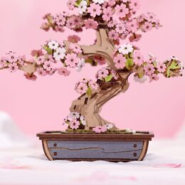 RoboTime 3D dřevěná skládačka Bonsaj sakura