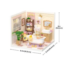 RoboTime Miniatura domečku Dívčí koupelna