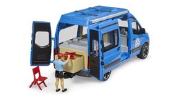 Bruder MB Sprinter Camper s řidičem a příslušenstvím