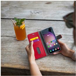 Kniha Galaxy A15/A15 5G červená FIXED