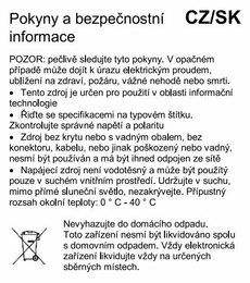 Adaptér 230V na 2x USB max.2,4A, černý