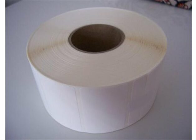 Etikety 50mm x 25mm bílý papír role 203mm, rulička 76mm, 5000ks, 1role