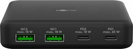 Adaptér USB-C™ PD GaN (65 W) 2x USB-C (Power Delivery) a 2x USB-A (Quick Charge 3.0)