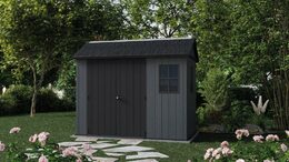 Zahradní domek Keter Newton Plus wide 9x7,5 šedý, s podlahou