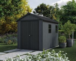 Zahradní domek Keter Newton Plus wide 9x7,5 šedý, s podlahou