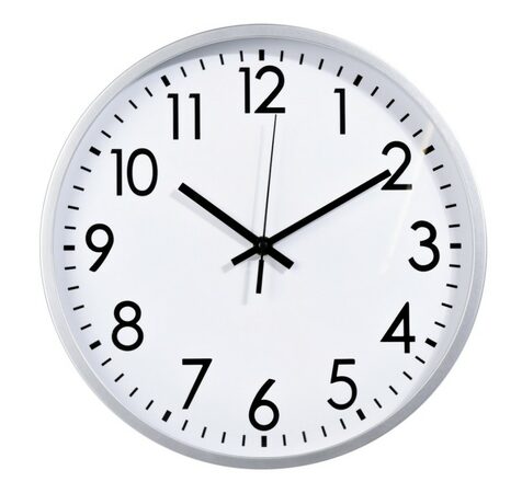 SEGNALE Hodiny nástěnné plast 30 cm stříbrný rám KO-837000110stri