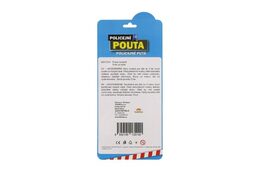 Teddies Pouta policejní kov 17cm s klíčem na kartě