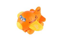 Letadlo s očima mávající křídla na natažení plast 8cm 6 barev 12ks v boxu