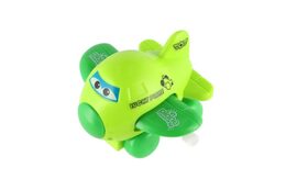 Letadlo s očima mávající křídla na natažení plast 8cm 6 barev 12ks v boxu