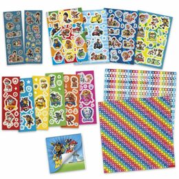 Dárková sada samolepek Tlapková patrola/Paw patrol v krabičce 21,5x22x5cm
