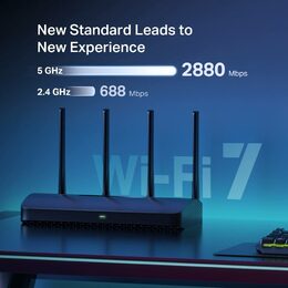 WiFi router TP-Link MERCUSYS MR27BE BE3600 WiFi 7, 1x 2.5GLAN, 2x GLAN, 1x 2.5GWAN, 2,4/5GHz