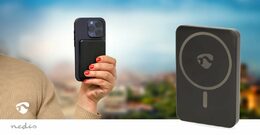 Nedis UPBKW15W5000BK - Powerbanka | 5000 mAh | Bezdrátové nabíjení / Výstup1x US