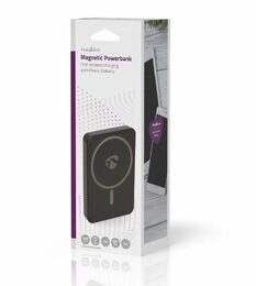 Nedis UPBKW15W5000BK - Powerbanka | 5000 mAh | Bezdrátové nabíjení / Výstup1x US