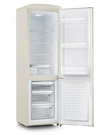 Kombinovaná lednice Severin, RKG 8919, retro, 244 L, LED osvětlení, N-ST, 39 dB