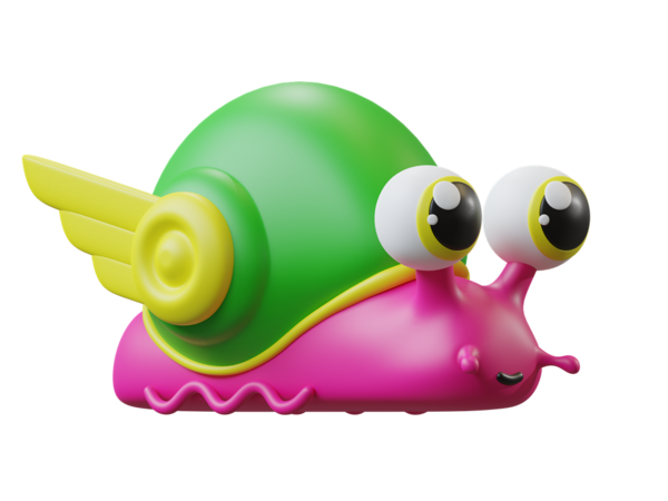 JIGGLY BUGS Šnek růžový