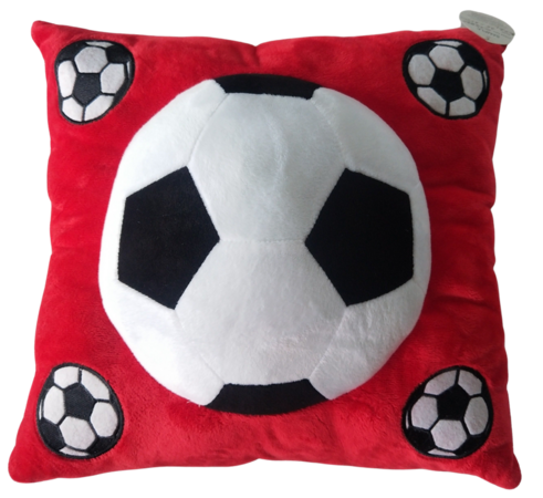 Polštář Fotbal červený 35 cm