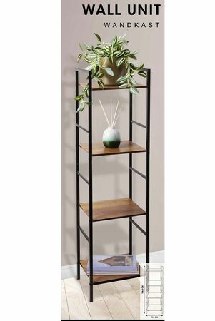 HOMESTYLING Úložný regál 4 police 106 cm KO-DD1000680