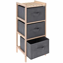 HOMESTYLING Úložný regál s textilními koši 3 patra KO-784630050