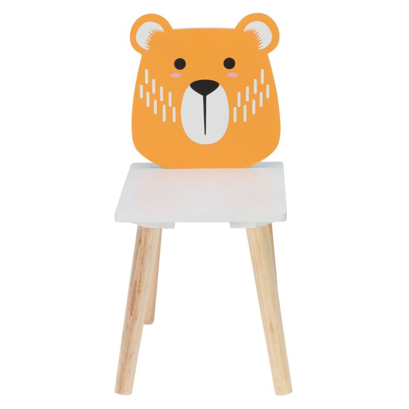 HOMESTYLING Dětská dřevěná židle Medvěd KO-DD1000530medv