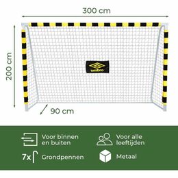 UMBRO Fotbalová branka UMBRO 300x200x90cm ED-226897