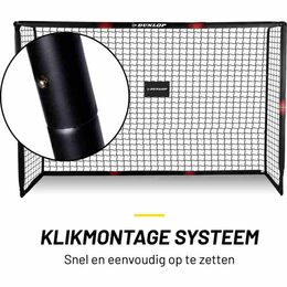 DUNLOP Fotbalová branka 240x160x85 cm ED-200662