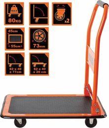 BLACKDECKER Vozík plošinový sklopný 80 kg BLACK&DECKER ED-663772