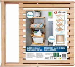 ALPINA Regál do koupelny skládací 4 patra ED-224740