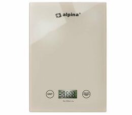 ALPINA Kuchyňská váha digitální 5kg béžová ED-256978