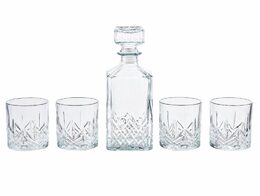 EDCO Whiskey set s karafou sada 4 ks broušené sklo ED-200728