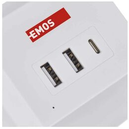 Prodluž.kabel-kostka, 2 zásuvky, 2m EMOS